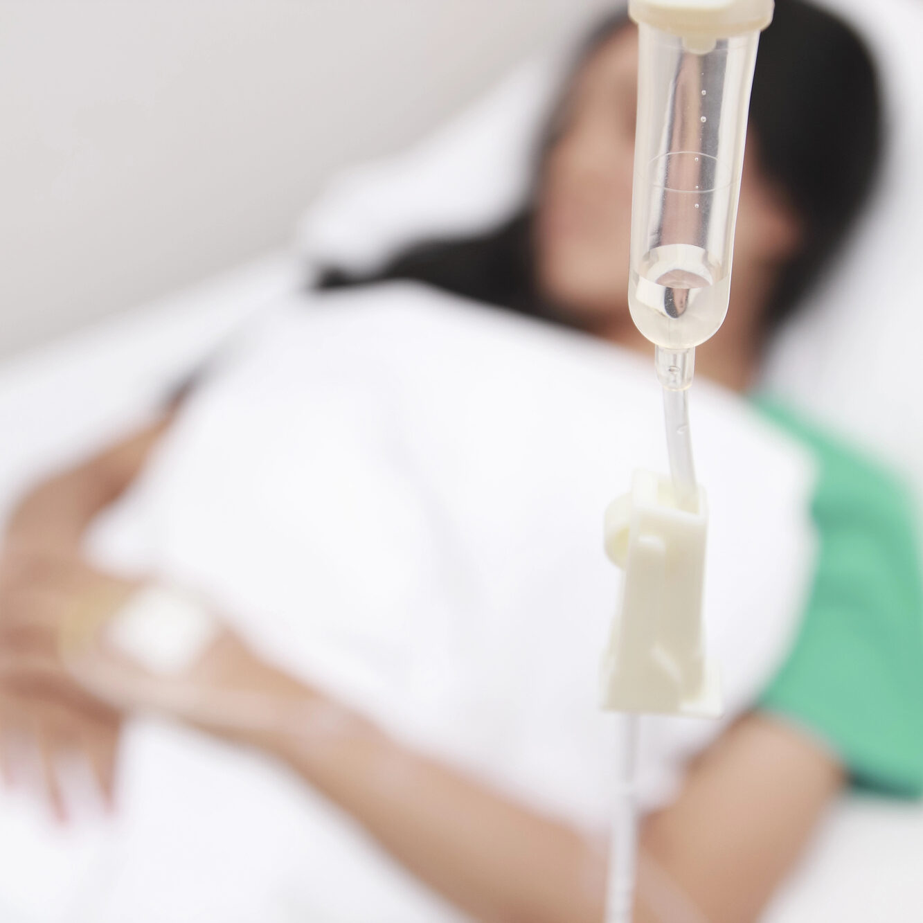 Woman receiving IV hydration therapy at Boost Beauty Boutique in Columbia IL near Waterloo IL